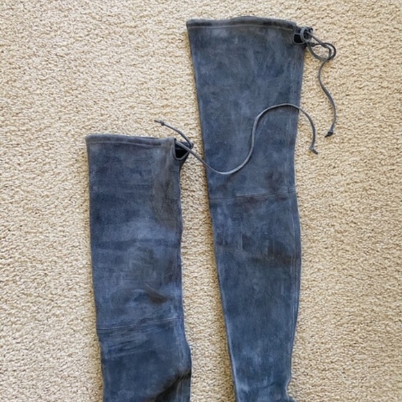 NWT Stuart Weitzman over-the-knee gray boots - Picture 7 of 7